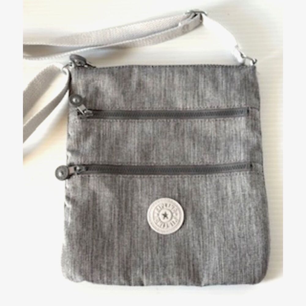 Kipling Alvar Nylon Crossbody Light Gray